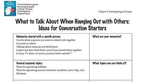 What to Talk About