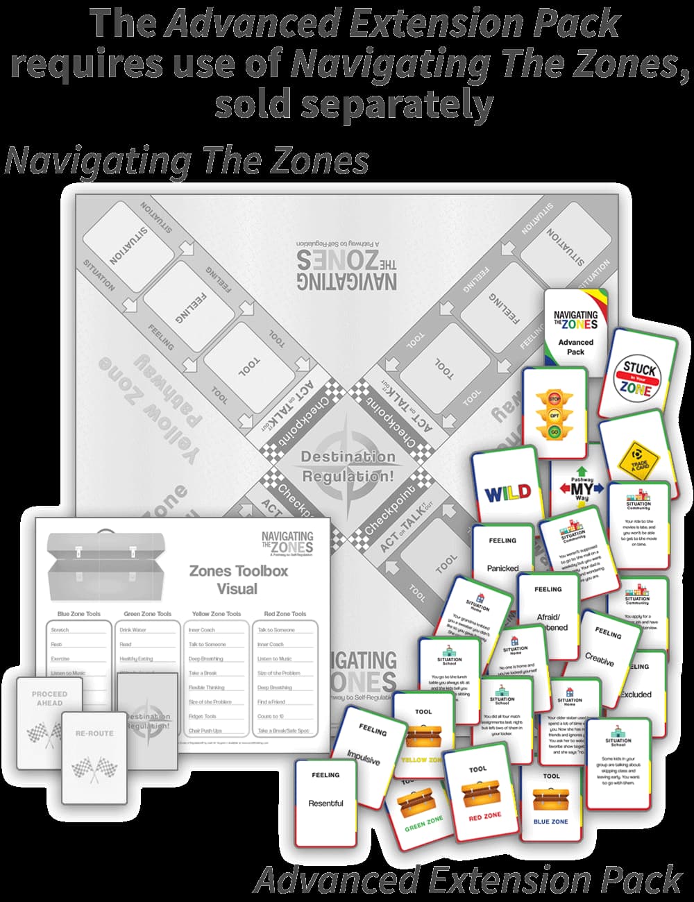 Advanced Pack: Cards to Extend Play with Navigating The Zones – view image 2