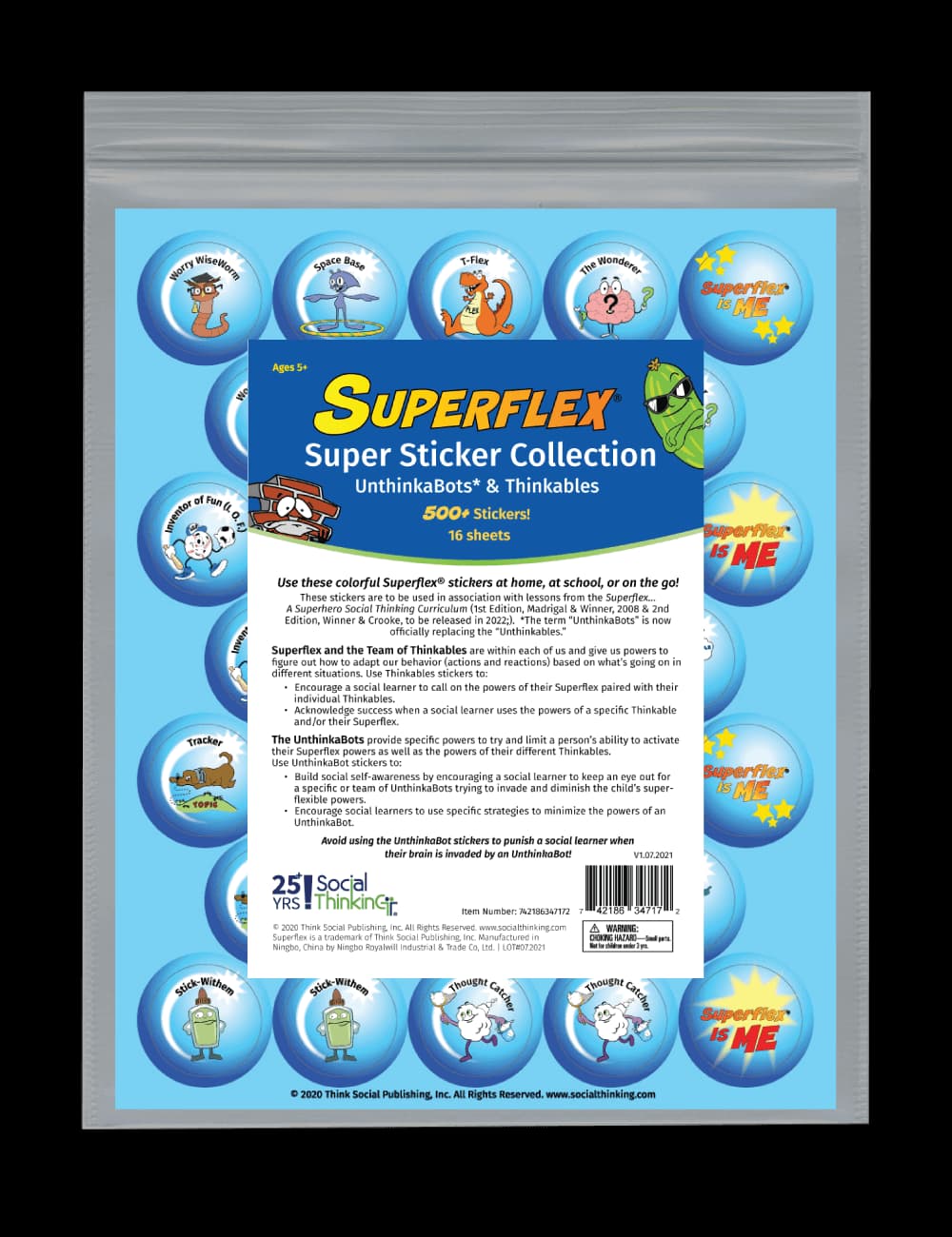 Superflex Super Sticker Collection: Thinkables & UnthinkaBots – view image 2