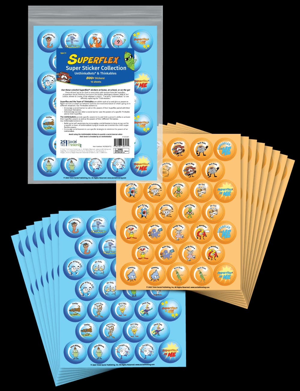 Superflex Super Sticker Collection: Thinkables & UnthinkaBots – view image 1